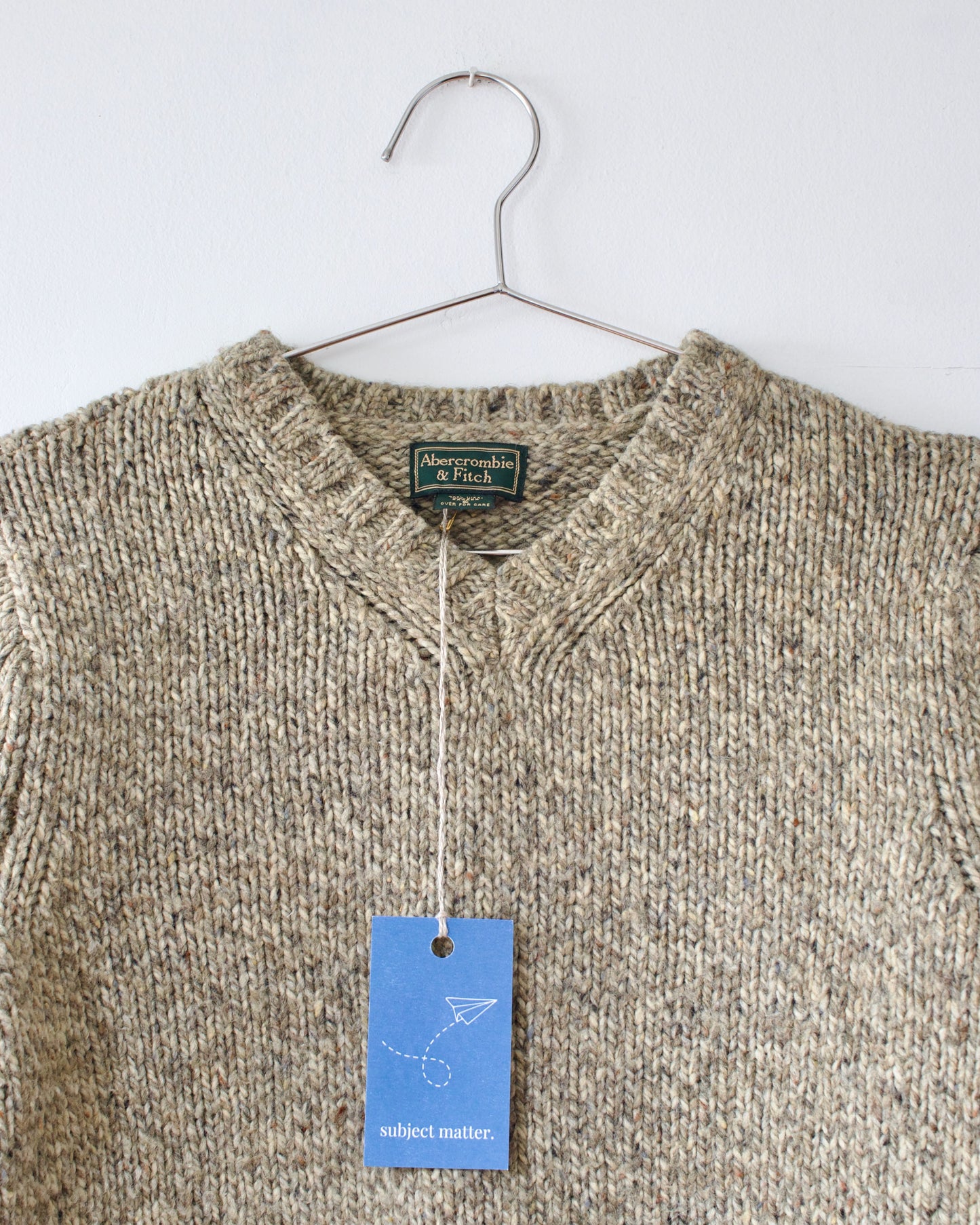 90s Wool-Blend Knit Pullover x Abercrombie & Fitch (S)