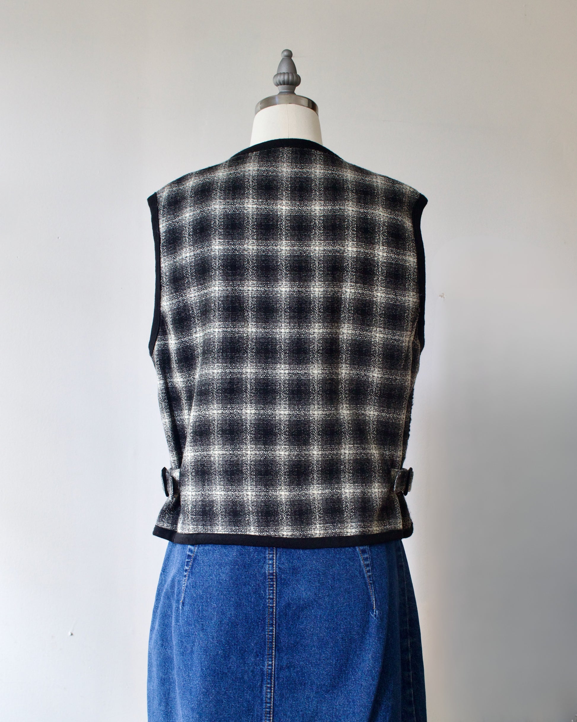 90s Wool-Blend Knit Vest Canvasbacks by Lutton & Horsfield (S)