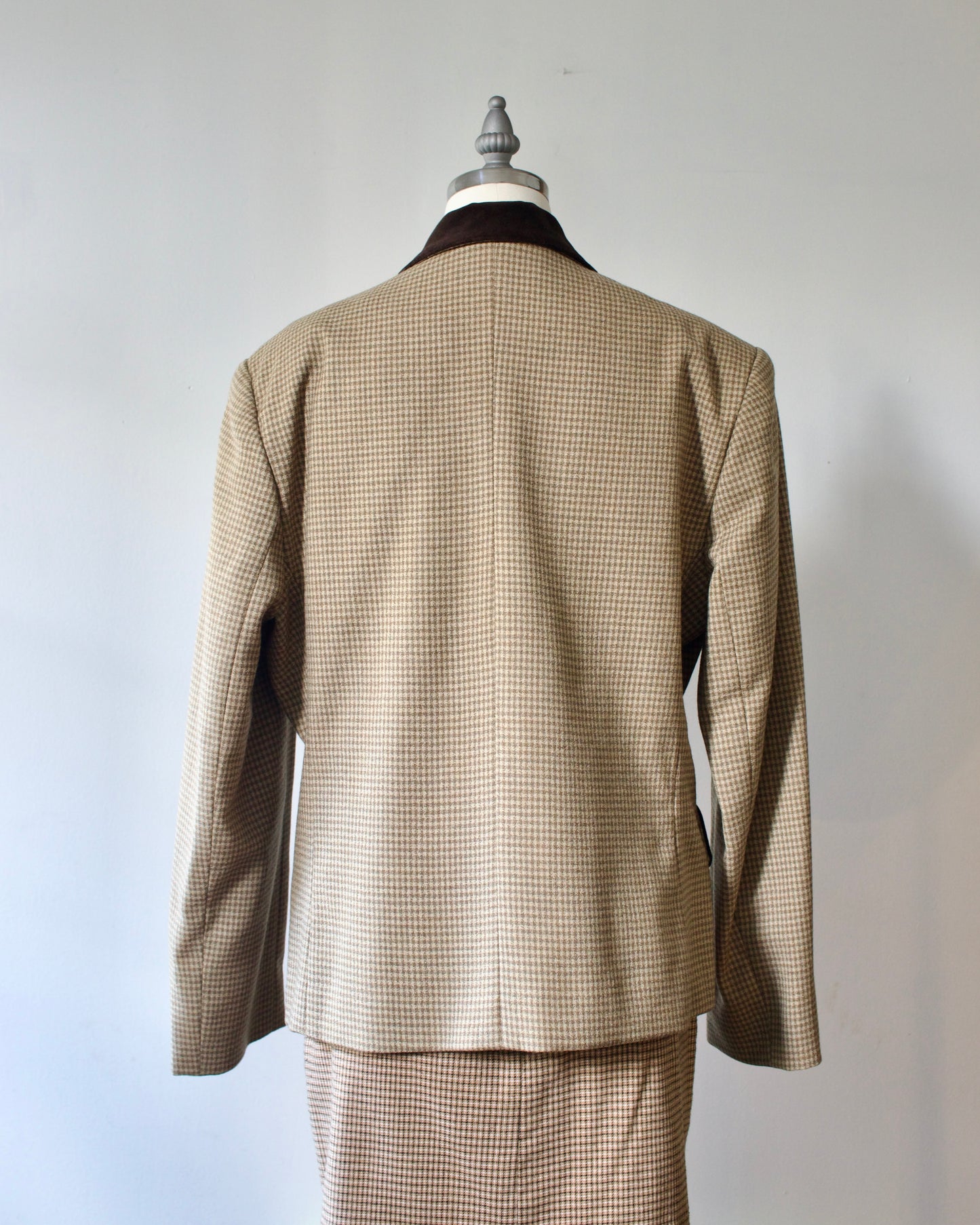 90s Wool Check Blazer x Focus 2000 by Charles Glueck (L)