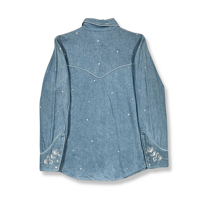 00's Denim Embroidered Shirt (M)