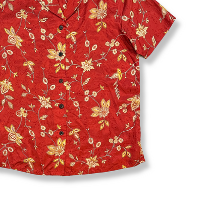 90's Silk Floral Shirt (M-L)