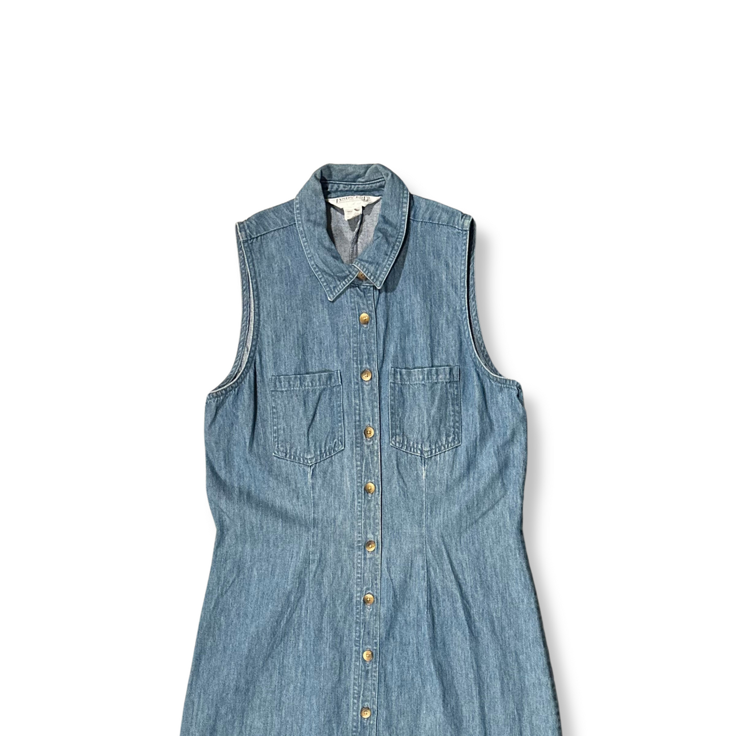 90's Denim Shirt Dress (M)