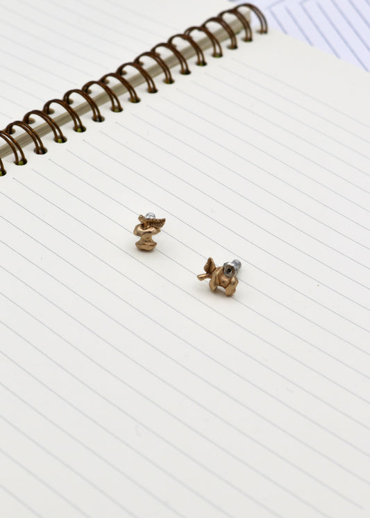Deadstock Apple Core Earrings Gold | Subject Matter