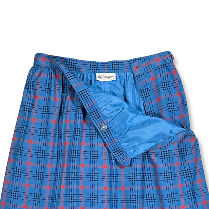 80's Plaid Midi Skirt (M)