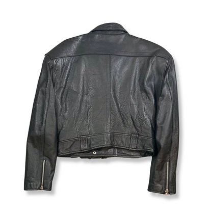 90's Leather Moto Jacket (M)