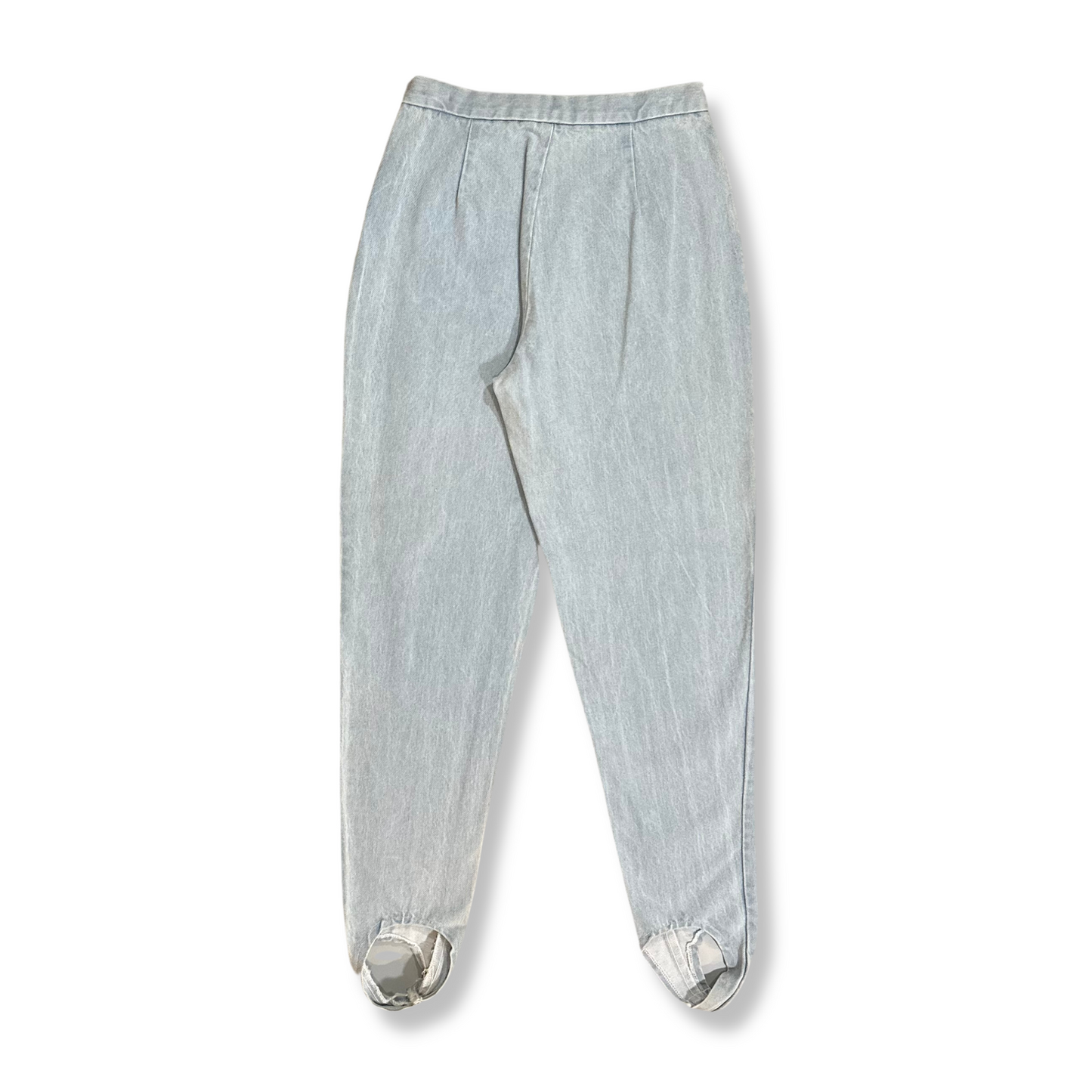 80's Denim Stirrup Pants (S)