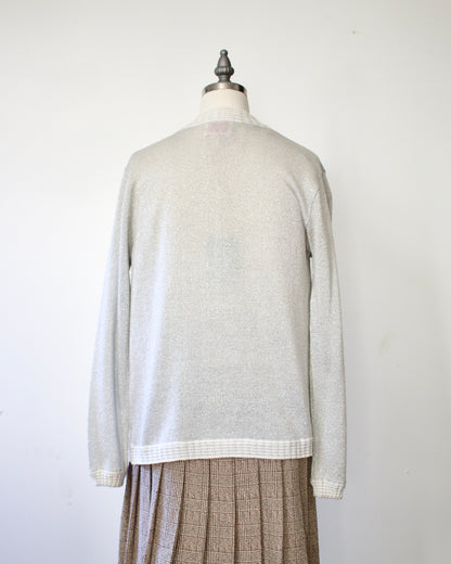 50s Metallic Knit Cardigan x MacHenry (S)