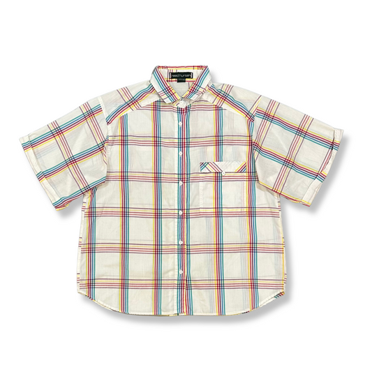 90's Cotton-Blend Check Shirt (L-XL)