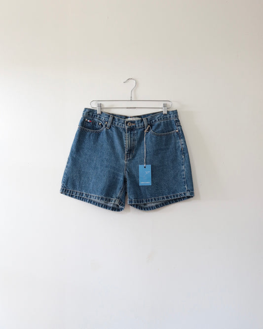 90s 5-Pocket Denim Shorts (S)