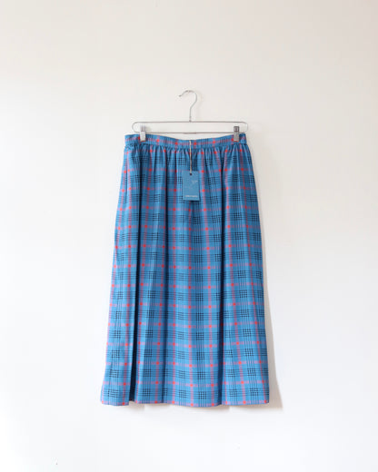80s Plaid Midi Skirt (M)