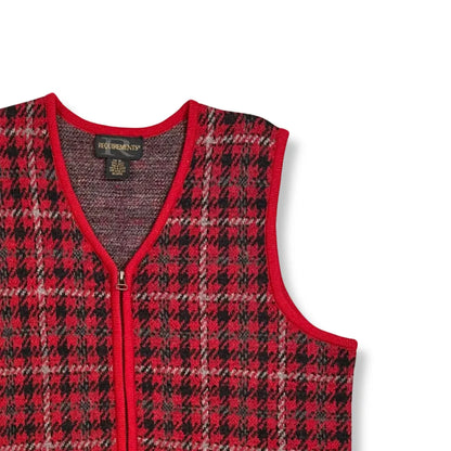 90's Wool Plaid Vest (L-XL)