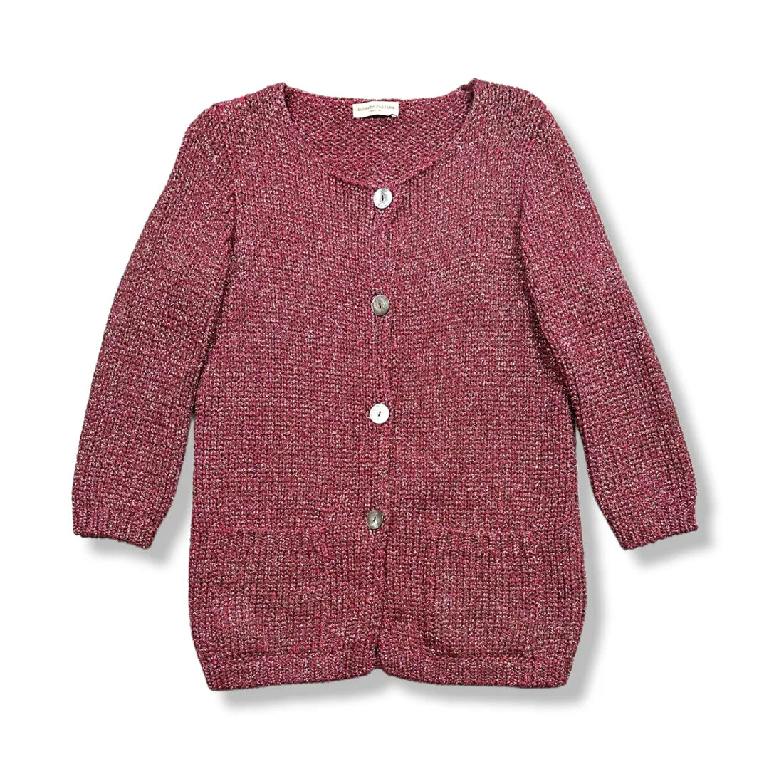 00's Wool-Blend Lurex Knit Cardigan (S)