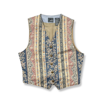 90's Denim Floral Vest (SP)