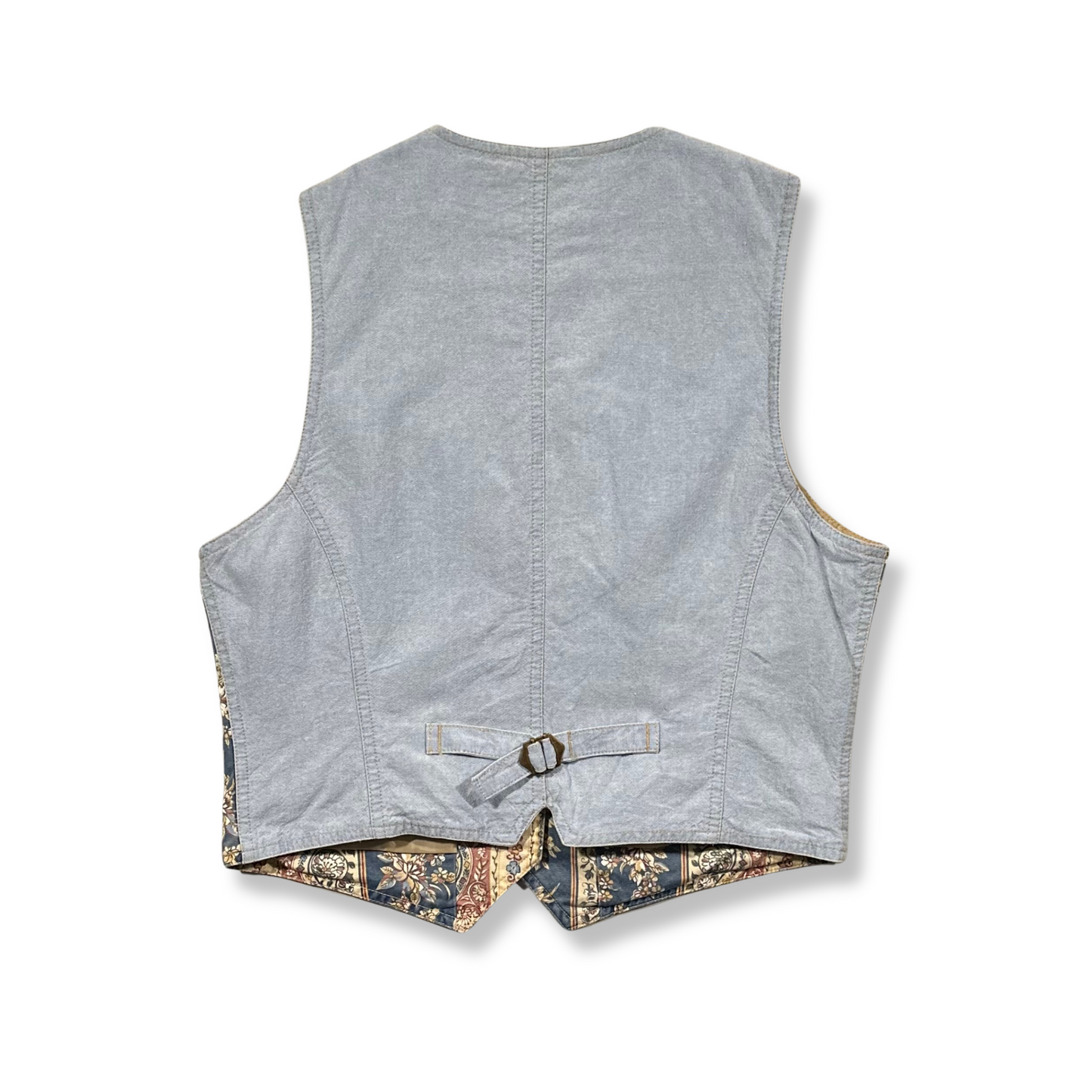 90's Denim Floral Vest (SP)