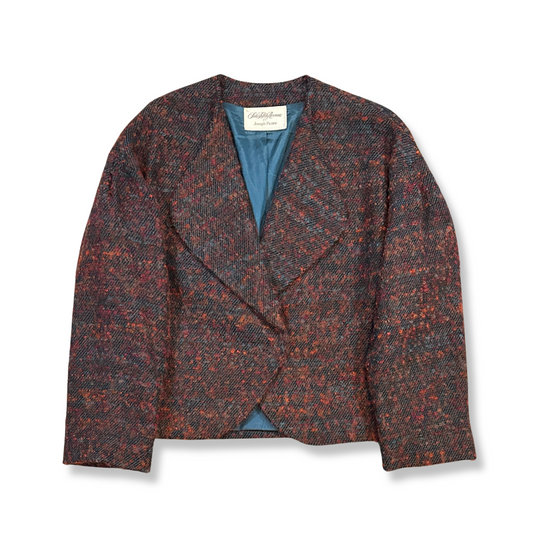 80's Union-Made Wool-Blend Bouclé Jacket (L-XL)