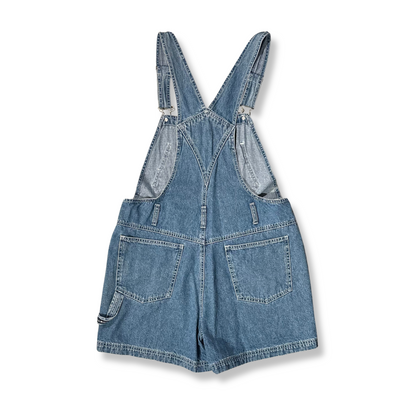 90's 9-Pocket Denim Shortalls (L)