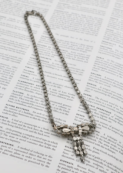 Rhinestone Bow Necklace | Subject Matter