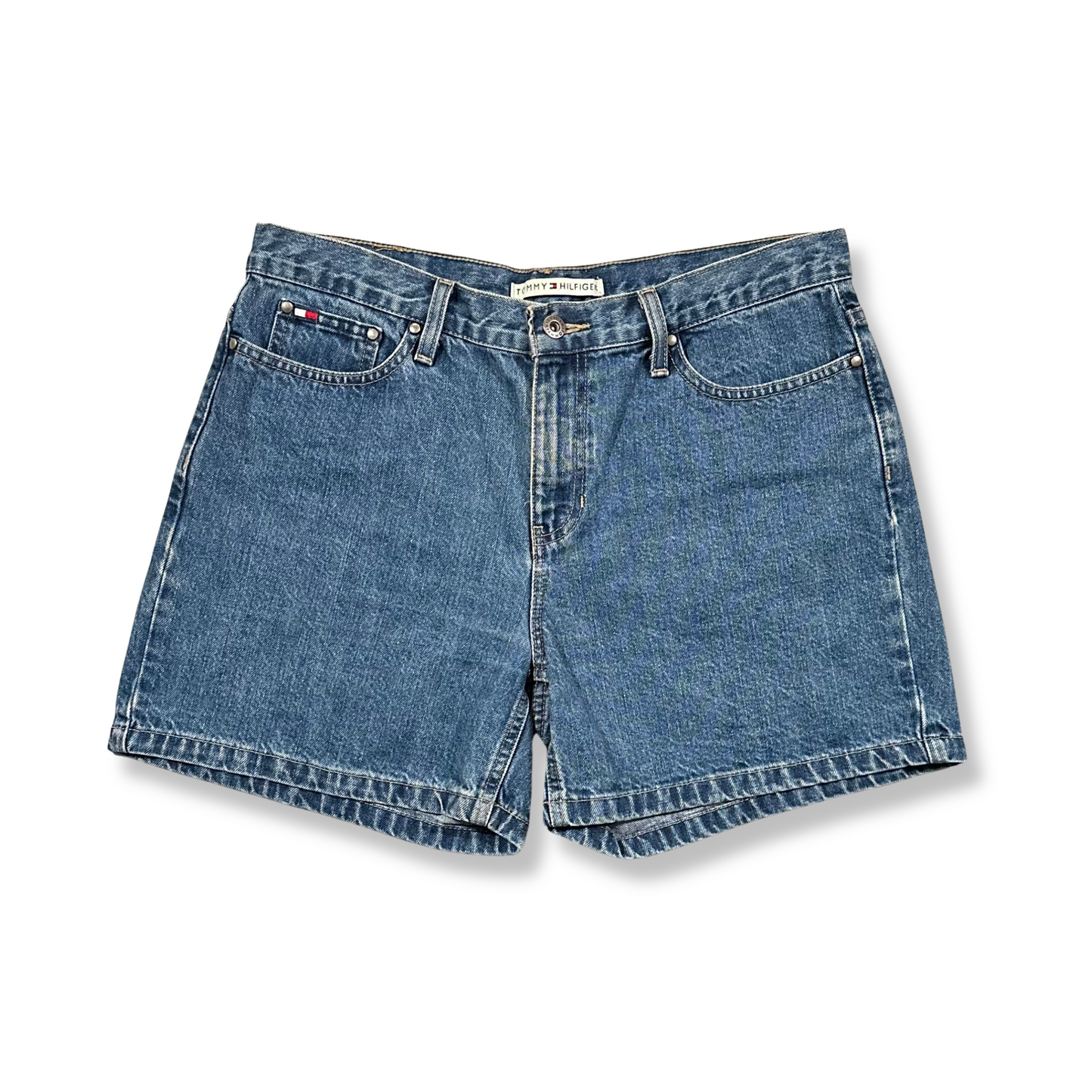 90's 5-Pocket Denim Shorts (S)