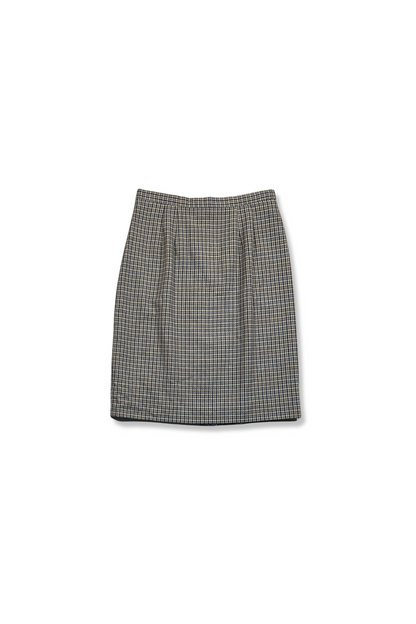 80's New Wool Check Skirt (SP)
