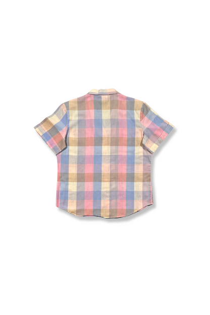 80's Cotton-Blend Plaid Shirt x James Cox (M)